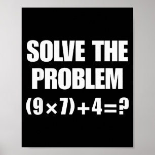 Póster Resuelve El Problema, Divertido 67 Profesor