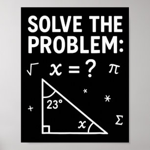 Póster Resuelve El Problema Haz La Matemática 67 Meme Div