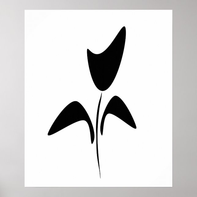 Póster Resumen Art Black Tulip (Frente)