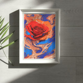 Póster Resumen artístico Rosa de mármol