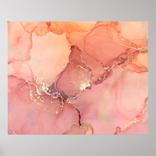 Póster Resumen beige, fondo marrón, papel pintado. Mixina (Frente)