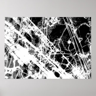 Póster Resumen Blanco Y Negro