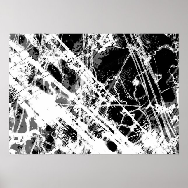 Póster Resumen Blanco Y Negro (Frente)
