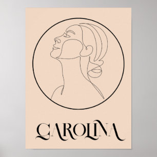 Póster Resumen Boho Bohemian Poster de estilo mínimo