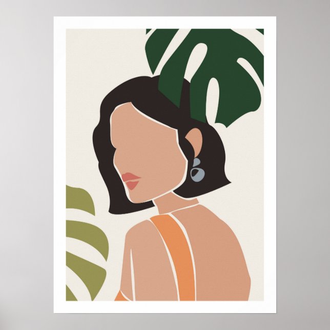 Póster Resumen Boho Face Print (Frente)