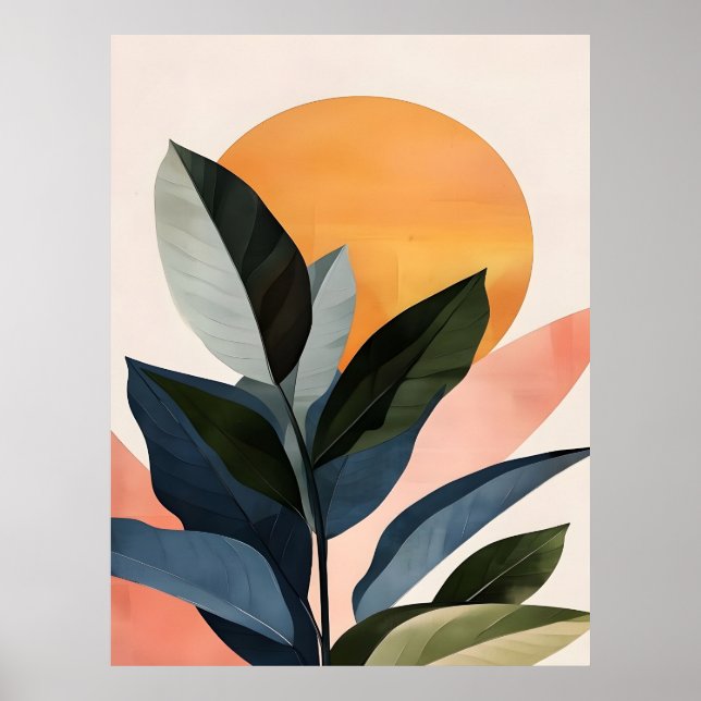 Póster Resumen Boho Moderno Clip Art Paquete Imprimible - (Frente)