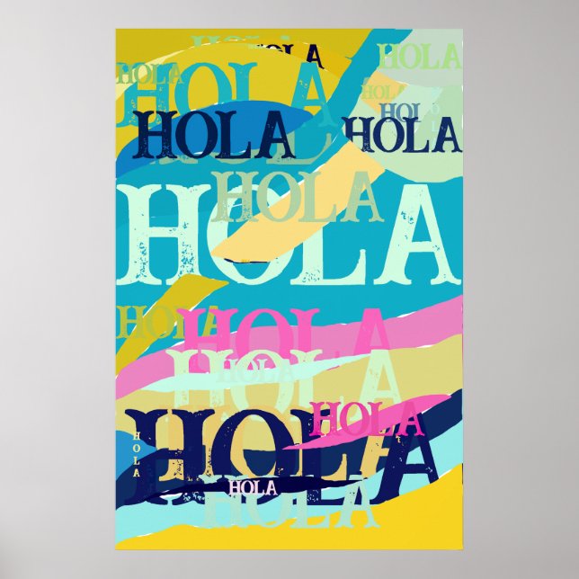 Póster Resumen Colorful Hola (Frente)