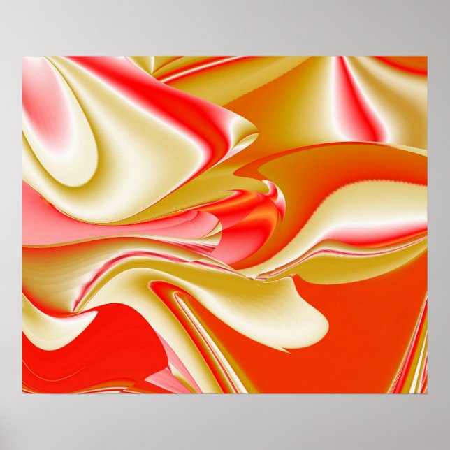 Póster Resumen de amor y oro en 3D Rainbowart (Frente)