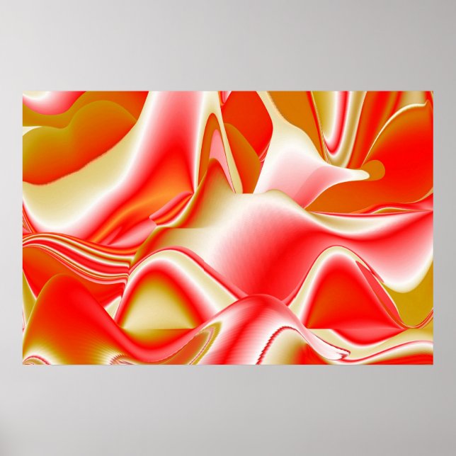 Póster Resumen de amor y oro en 3D Rainbowart (Frente)