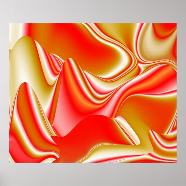Póster Resumen de amor y oro en 3D Rainbowart (Frente)