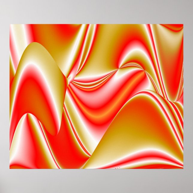 Póster Resumen de amor y oro en 3D Rainbowart (Frente)