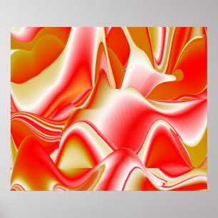 Póster Resumen de amor y oro en 3D Rainbowart