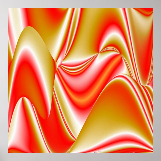 Póster Resumen de amor y oro en 3D Rainbowart (Frente)