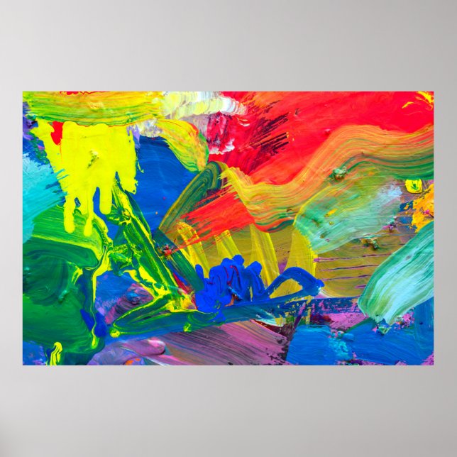 Póster Resumen de antecedentes artísticos. Fondo pintado  (Frente)
