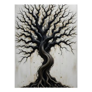 Póster Resumen de árbol torcido