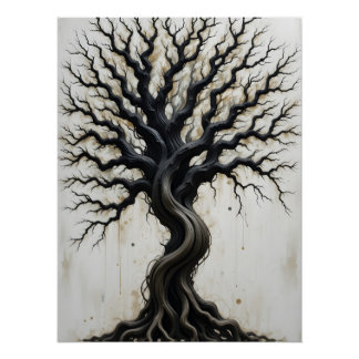 Póster Resumen de árbol torcido