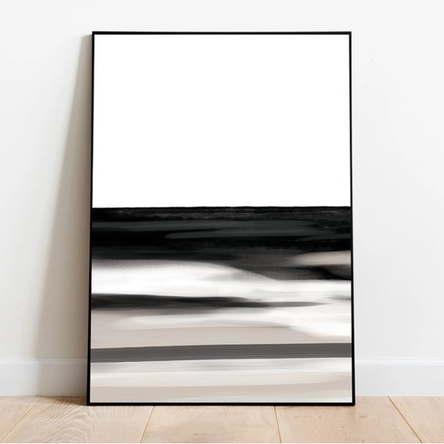 Póster Resumen de arte, blanco y negro, declaración moder (Subido por el creador)
