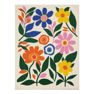 Póster Resumen de arte floral