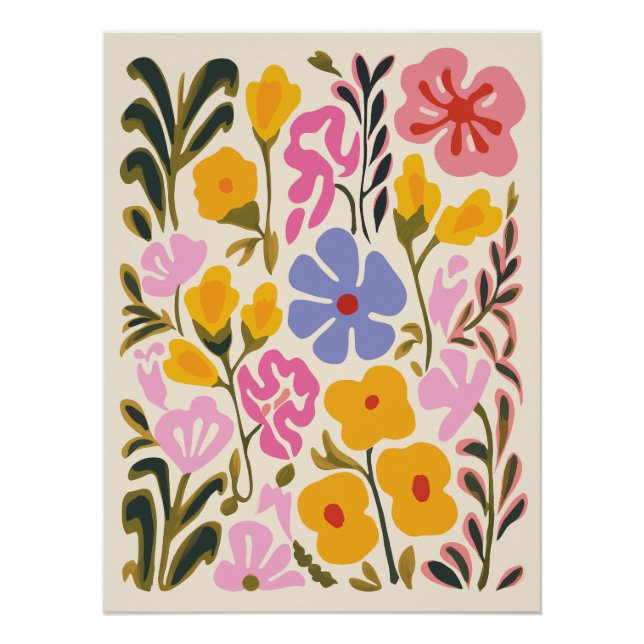 Póster Resumen de arte floral (Anverso)