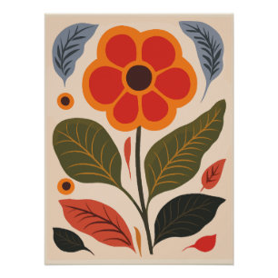 Póster Resumen de arte floral