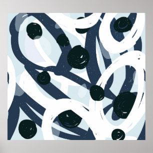 Póster Resumen de arte: Ilustracion de pintura sin foco