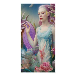 Póster Resumen de arte original Diosa espiritual bohemia