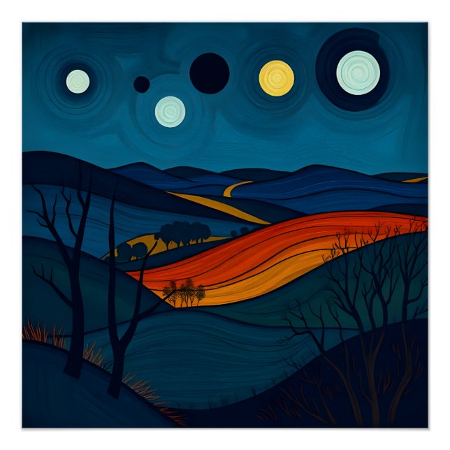 Póster Resumen de arte paisajístico (Anverso)