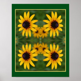 Póster Resumen De Bee On Black Eyed Susan Flower