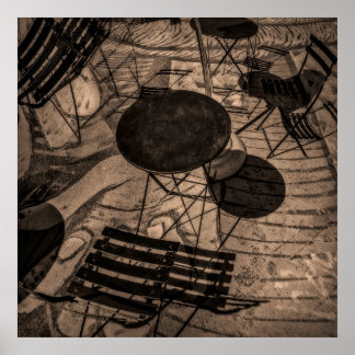 Póster resumen de café callejero