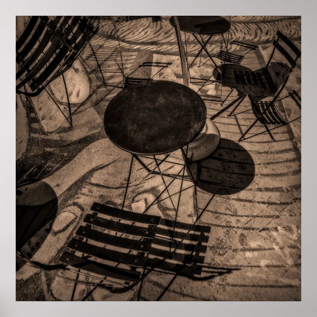 Póster resumen de café callejero (Frente)