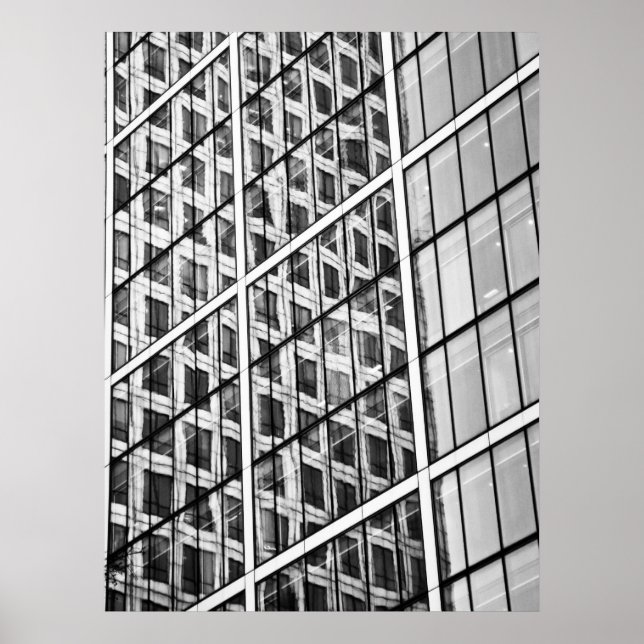 Póster Resumen de Canary Wharf London (Frente)
