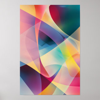 Póster Resumen de degradado de color contemporáneo