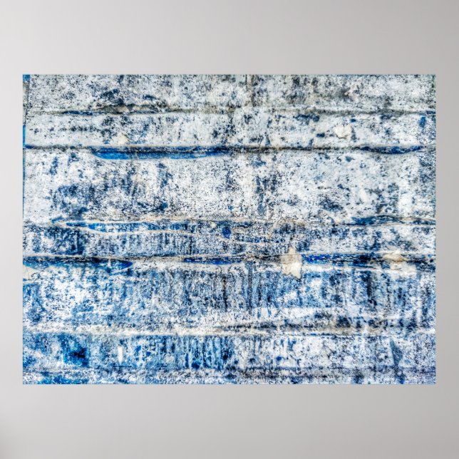 Póster Resumen de diseño de fondo abstracto azul, envejec (Frente)