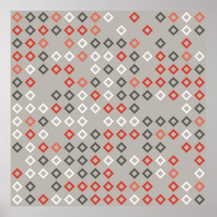 Póster Resumen de diseño de patrones geométricos, arte, f