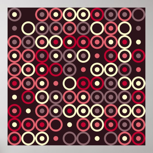 Póster Resumen de diseño de patrones geométricos, arte, g (Frente)