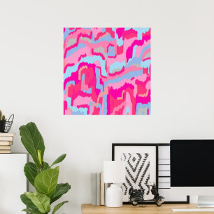 Póster Resumen de Diversión Magenta