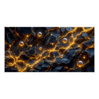 Resumen de energía eléctrica con luz dorada