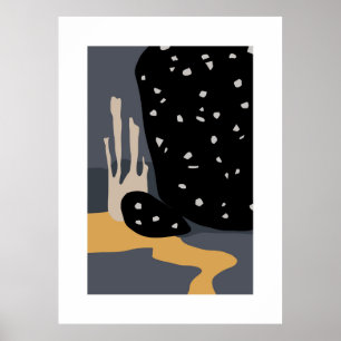 Póster Resumen de fondo artístico en la pared