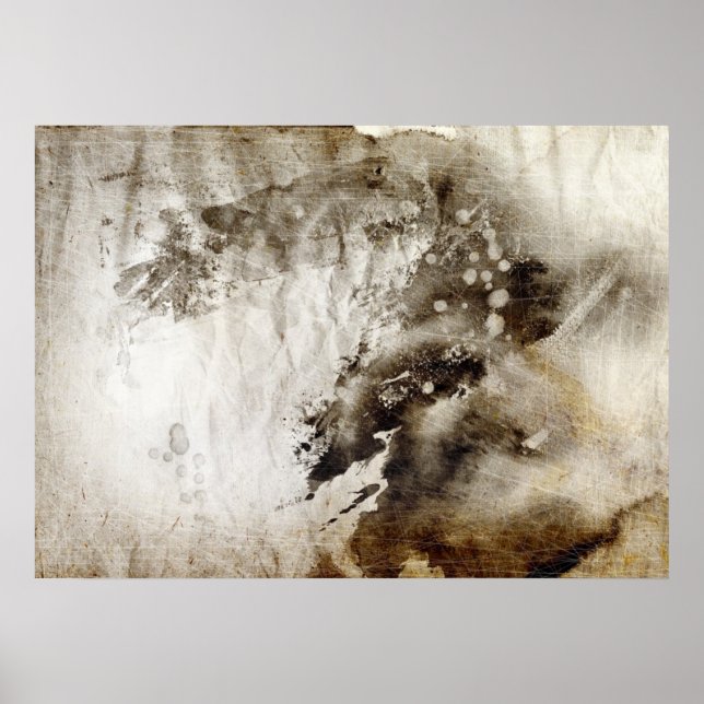 Póster Resumen de fondo de acuarela sobre papel grueso (Frente)