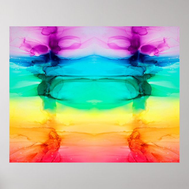 Póster Resumen de fondo de color arcoiris, papel pintado. (Frente)