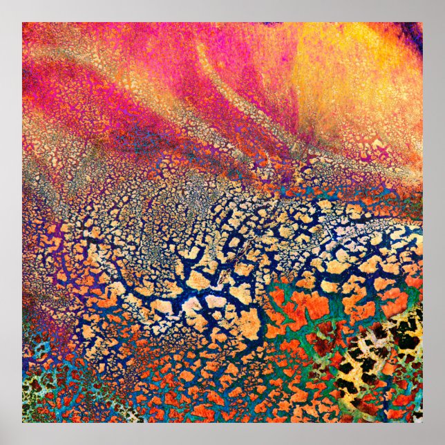 Póster Resumen de fondo de grunge texturizado altamente d (Frente)