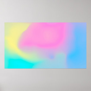 Póster Resumen de fondo de nube suave en tonos pastel