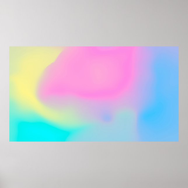 Póster Resumen de fondo de nube suave en tonos pastel (Frente)