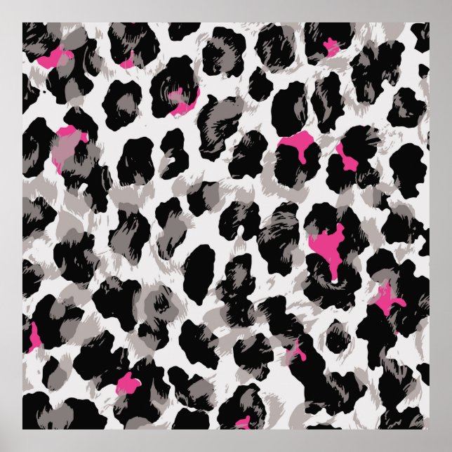 Póster Resumen de fondo de textura animal, leopardo, áfri (Frente)