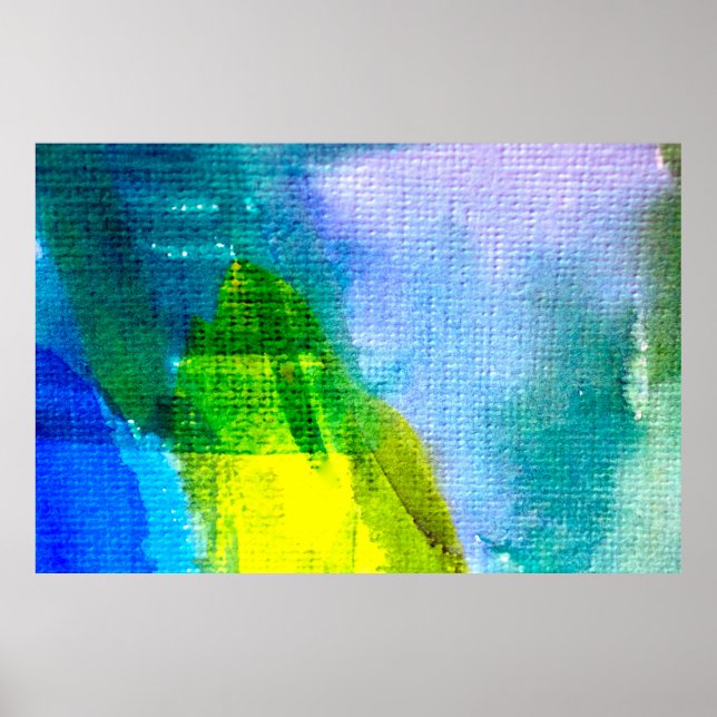 Póster Resumen de fondo pintado de acuarela abstracta,acr (Frente)
