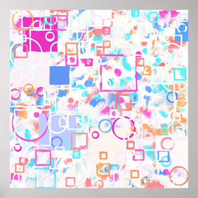 Póster Resumen de formas geométricas (Frente)