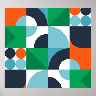 Póster Resumen de formas y formas simples