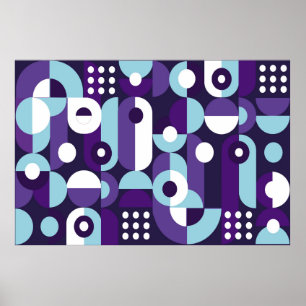 Póster Resumen de formsabstrato geométrico, arte, arte, b