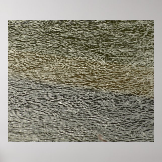 Póster Resumen de fotografía de la naturaleza de Raindrop (Frente)