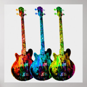 Póster Resumen de guitarra eléctrica